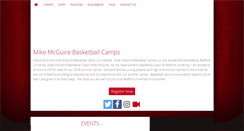 Desktop Screenshot of mikemcguirebasketballcamps.com
