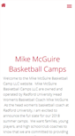 Mobile Screenshot of mikemcguirebasketballcamps.com